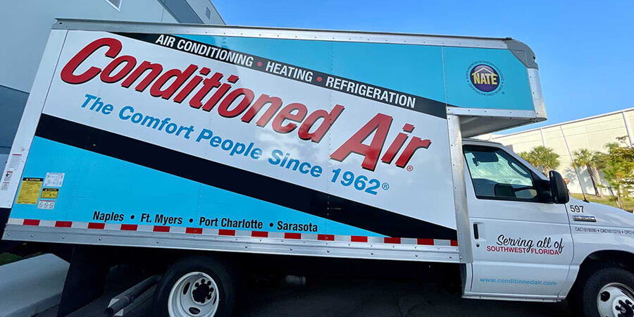 Conditioned Air service truck ready to go