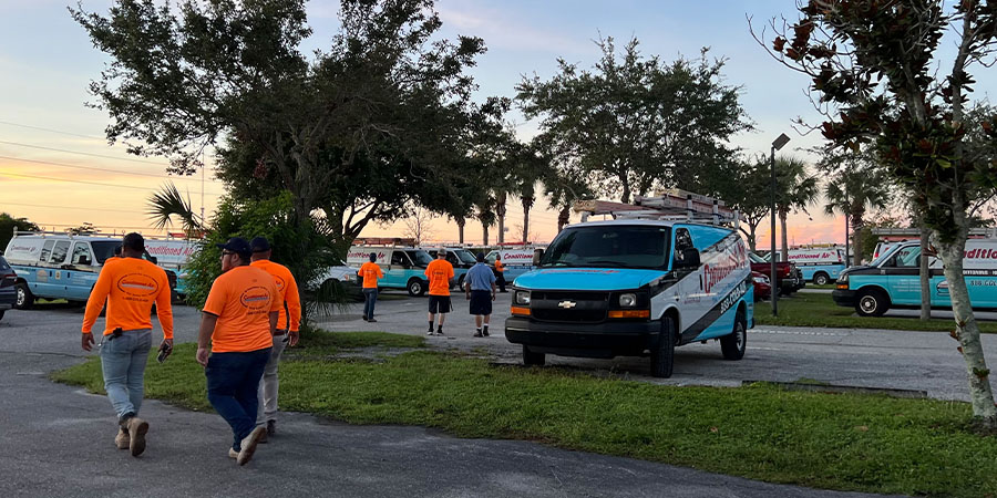 Conditioned Air team setting out