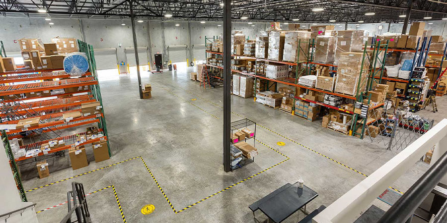 Conditioned Air stocked warehouse